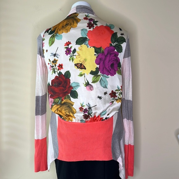 Ted Baker London Sweaters - Floral Wrap Size 1 Floral Long Sleeve Cardigan